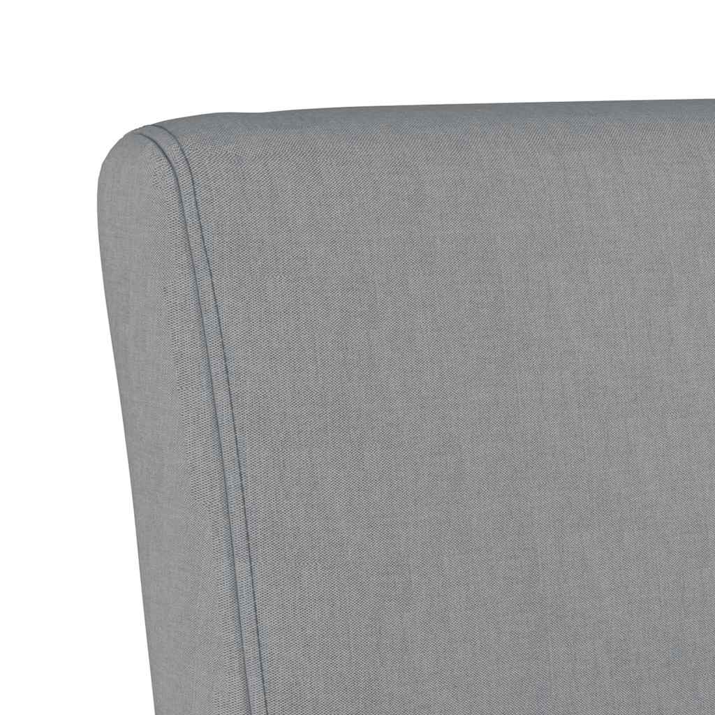 vidaXL Chaise rembourrée gris clair en tissu