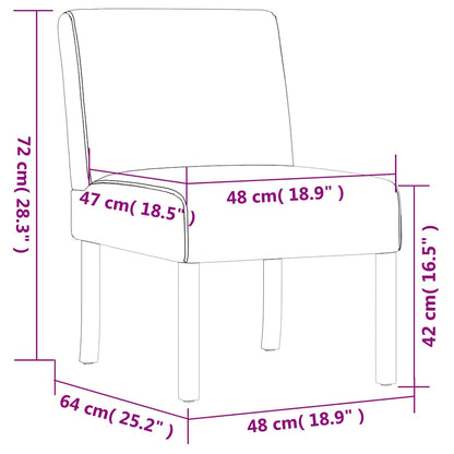 vidaXL Chaise rembourrée gris clair en tissu