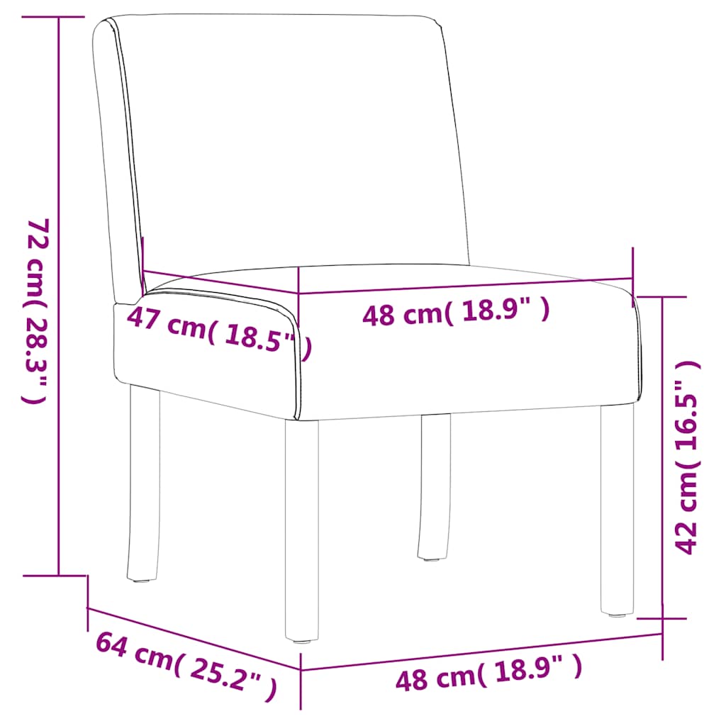 vidaXL Chaise rembourrée tissu noir