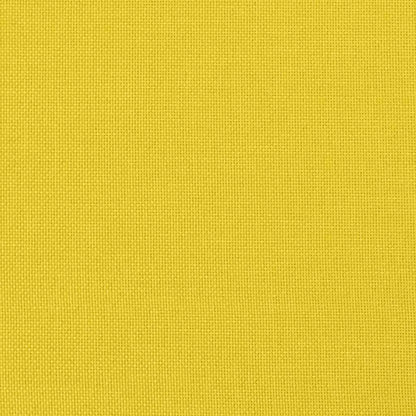 vidaXL Chaise rembourrée Jaune clair Tissu
