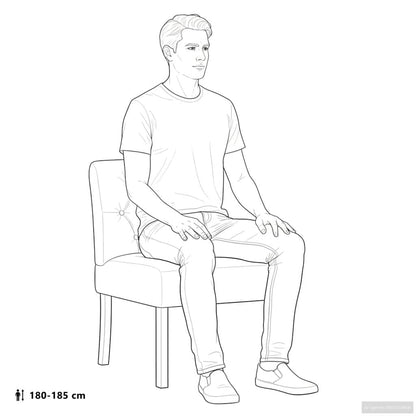 vidaXL Fauteuil sans accoudoirs en tissu de lin avec touffes de boutons