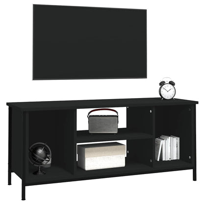 vidaXL Meuble TV Noir 102x35x45 cm Bois d'ingénierie