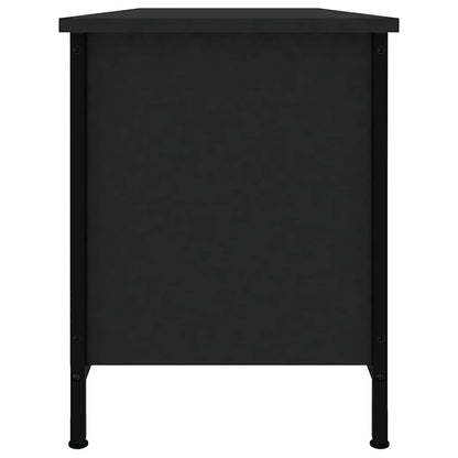 vidaXL Meuble TV Noir 102x35x45 cm Bois d'ingénierie
