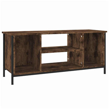 Meuble TV vidaXL chêne fumé 102x35x45 cm en bois d'ingénierie