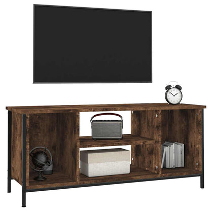 Meuble TV vidaXL chêne fumé 102x35x45 cm en bois d'ingénierie