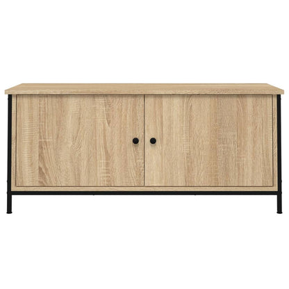 vidaXL Meuble TV avec portes chêne Sonoma 102x35x45 cm Bois d'ingénierie