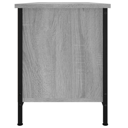 vidaXL Meuble TV avec portes Gris sonoma 102x35x45 cm Bois d'ingénierie
