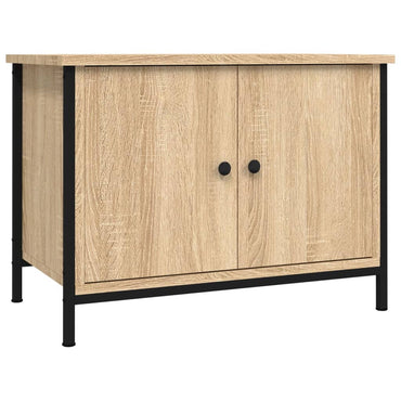 Meuble TV vidaXL avec portes, chêne sonoma, 60 x 35 x 45 cm, bois d'ingénierie