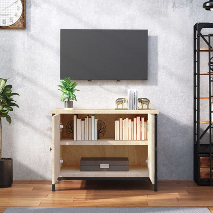 Meuble TV vidaXL avec portes, chêne sonoma, 60 x 35 x 45 cm, bois d'ingénierie