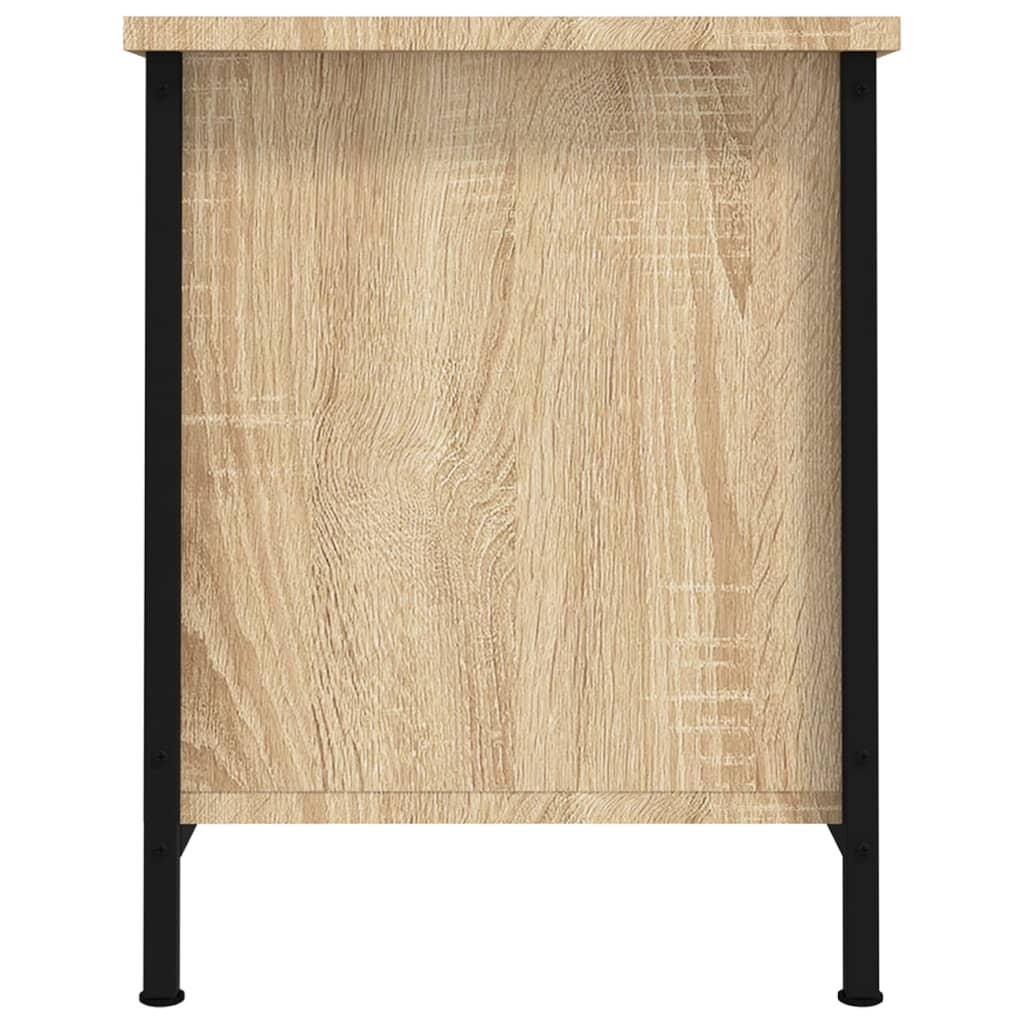 Meuble TV vidaXL avec portes, chêne sonoma, 60 x 35 x 45 cm, bois d'ingénierie