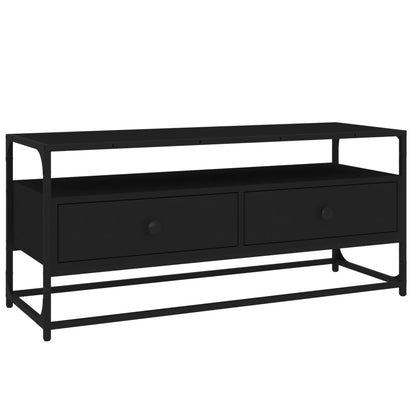 vidaXL TV-Schrank Schwarz 100x35x45 cm Holzwerkstoff
