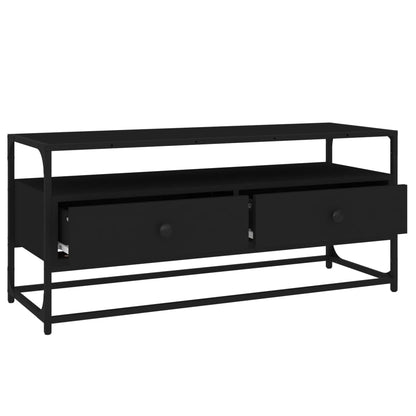 vidaXL TV-Schrank Schwarz 100x35x45 cm Holzwerkstoff