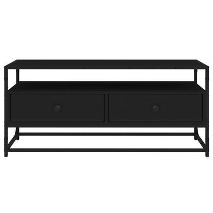 vidaXL TV-Schrank Schwarz 100x35x45 cm Holzwerkstoff
