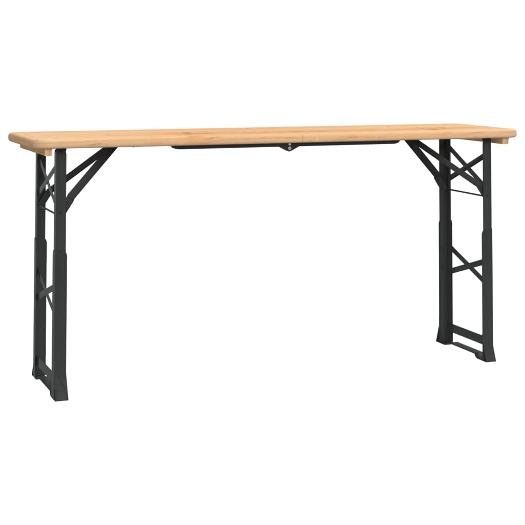 vidaXL Table de bar pliante 170x50x75/105 cm en sapin massif