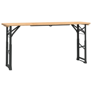 vidaXL Table de bar pliante 170x50x75/105 cm en sapin massif