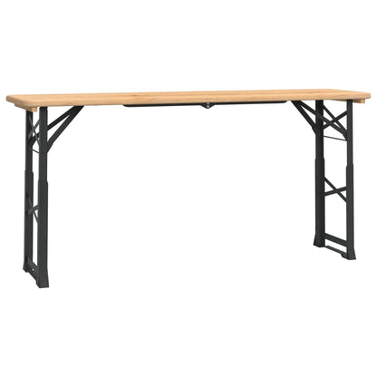 vidaXL Table de bar pliante 170x50x75/105 cm en sapin massif