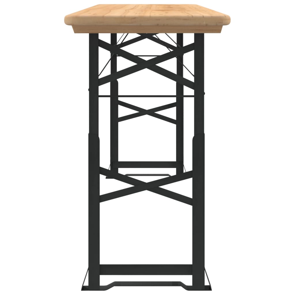 vidaXL Table de bar pliante 170x50x75/105 cm en sapin massif