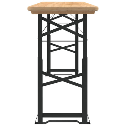 vidaXL Table de bar pliante 170x50x75/105 cm en sapin massif