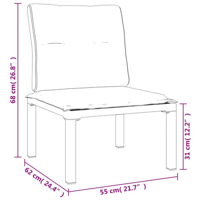 vidaXL Ensemble de mobilier de jardin 4 pcs Noir et gris Résine tressée