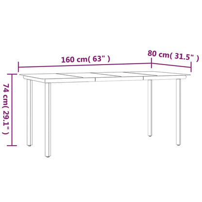vidaXL 5-tlg. Garten-Essgruppe Grau Poly Rattan