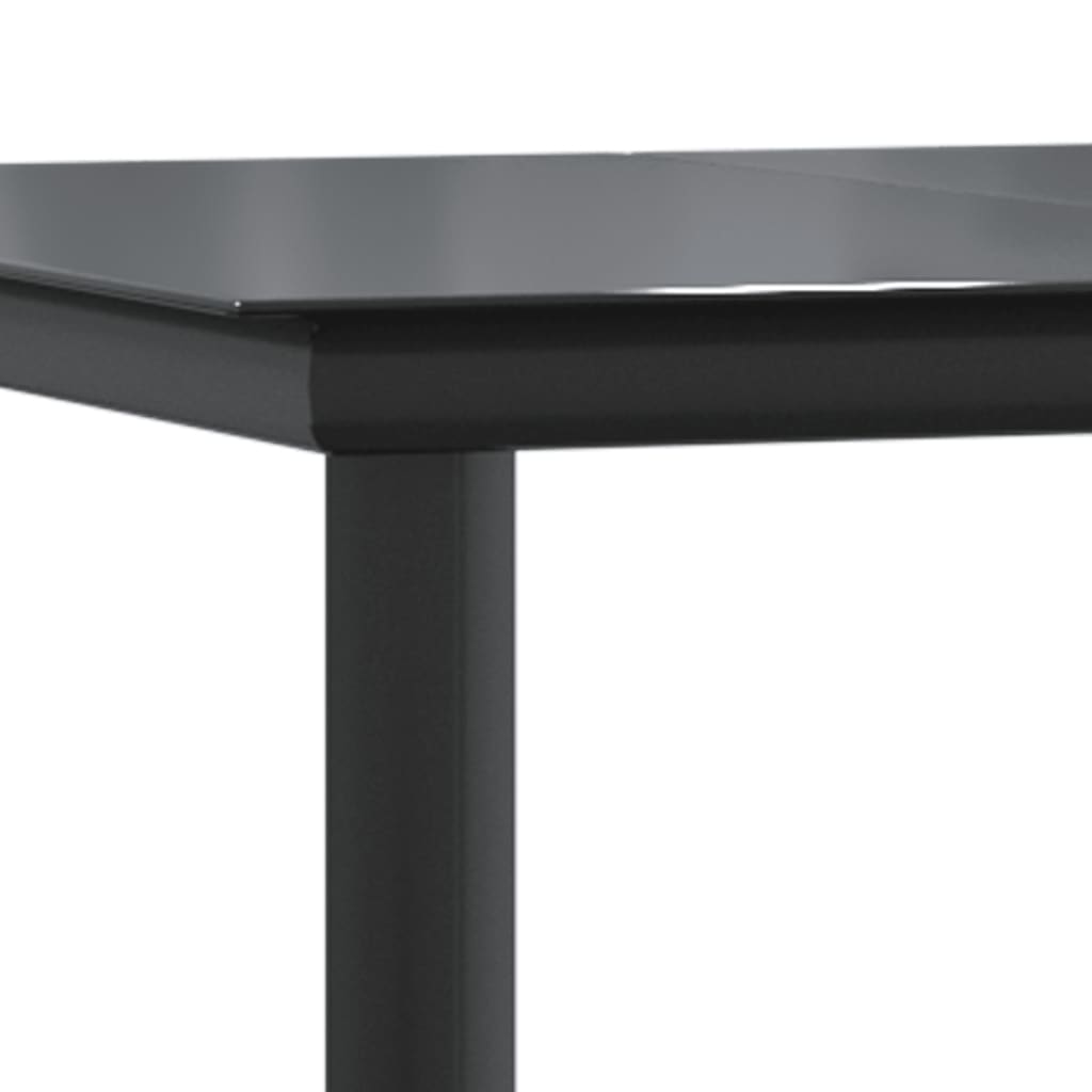 vidaXL Salon de jardin à dîner 5 pcs Résine tressée Gris foncé