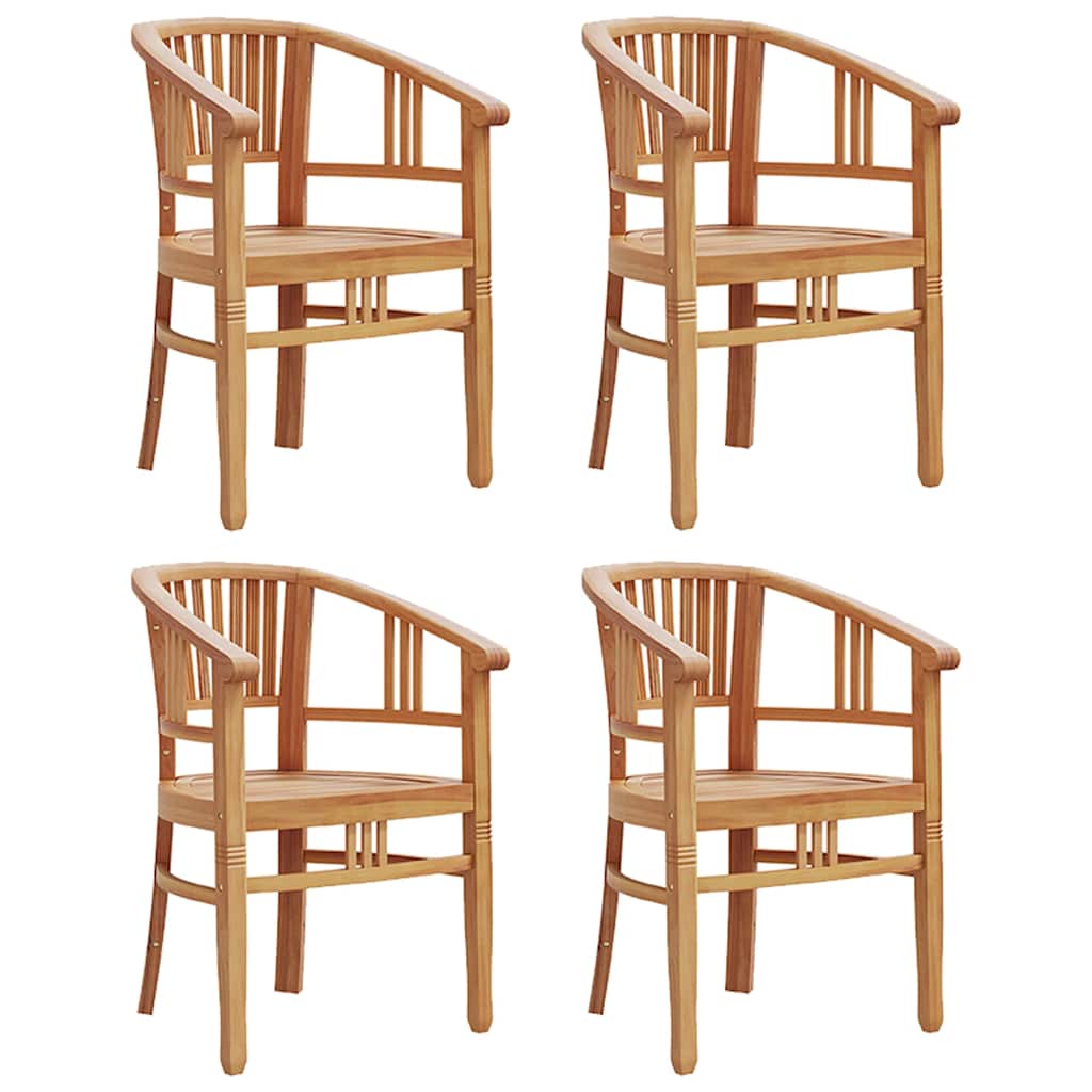 vidaXL 5-tlg. Garten-Essgruppe Massivholz Teak