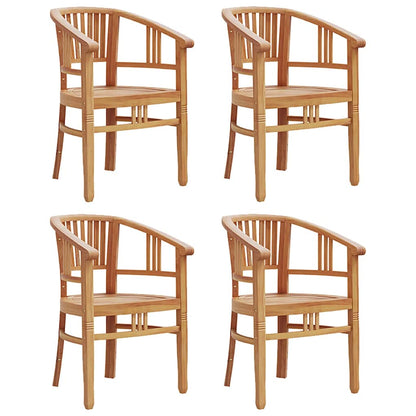 vidaXL 5-tlg. Garten-Essgruppe Massivholz Teak