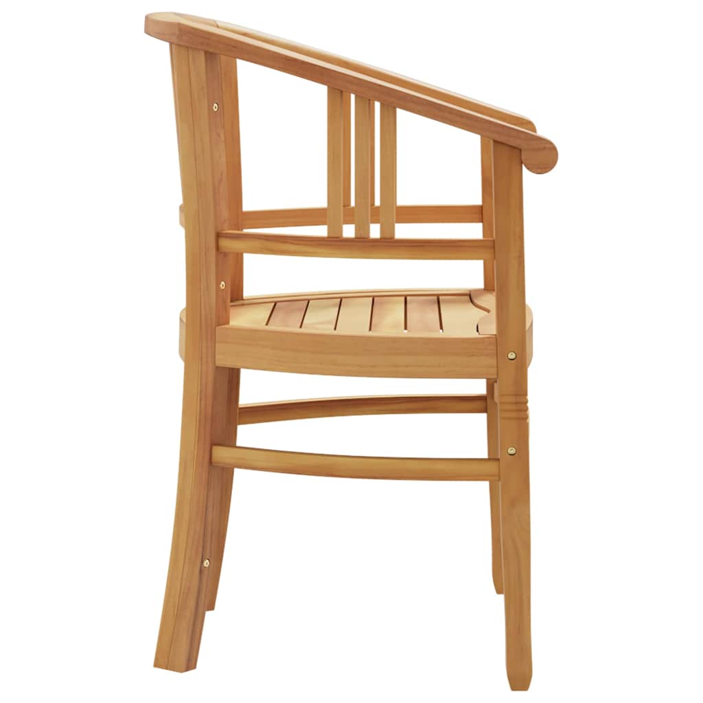 vidaXL 5-tlg. Garten-Essgruppe Massivholz Teak
