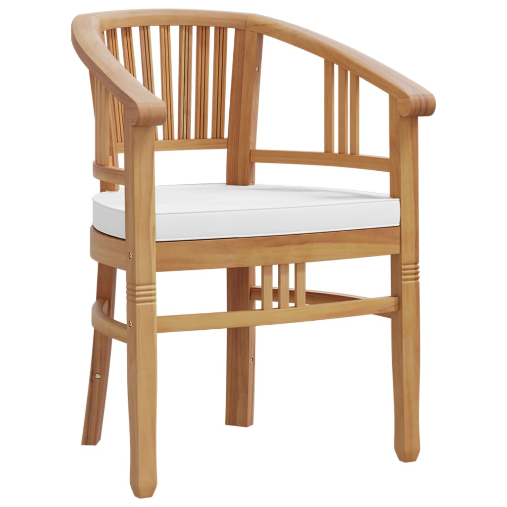 vidaXL 5-tlg. Garten-Essgruppe Massivholz Teak