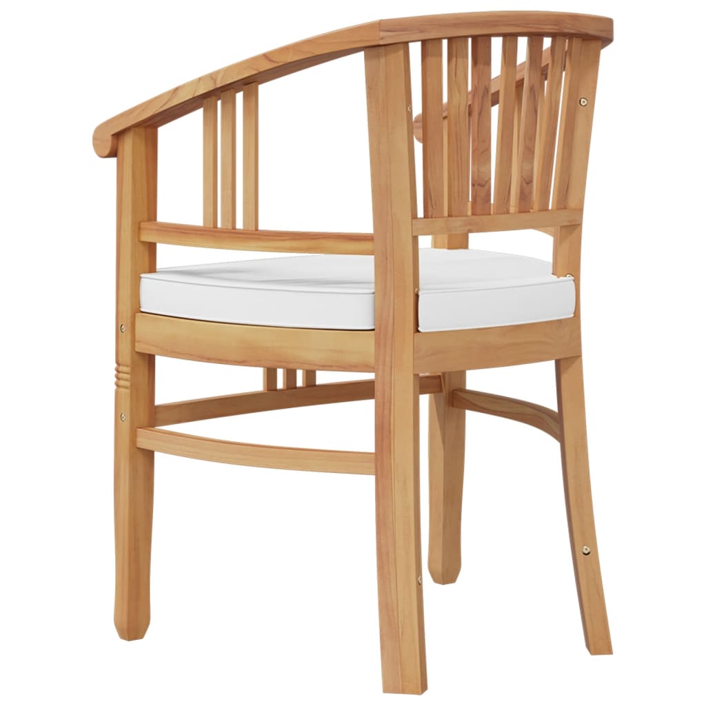 vidaXL 5-tlg. Garten-Essgruppe Massivholz Teak