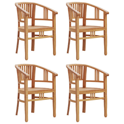 vidaXL 5-tlg. Garten-Essgruppe Massivholz Teak