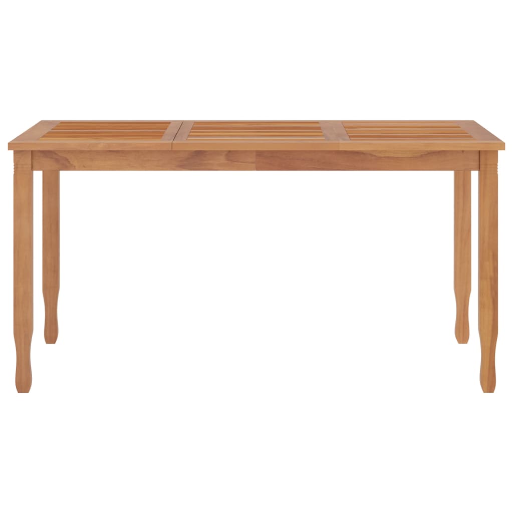 vidaXL 5-tlg. Garten-Essgruppe Massivholz Teak