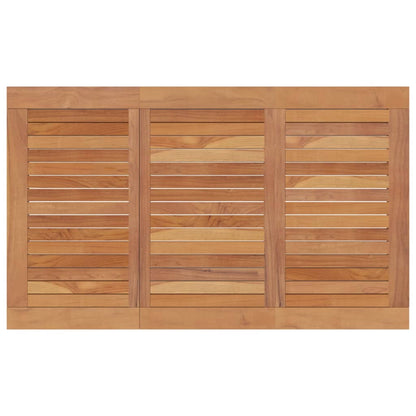 vidaXL 5-tlg. Garten-Essgruppe Massivholz Teak