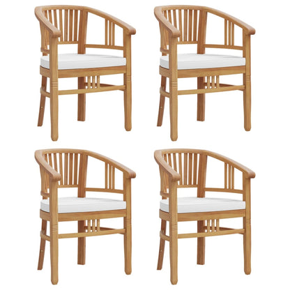 vidaXL 5-tlg. Garten-Essgruppe Massivholz Teak