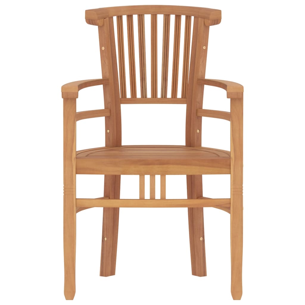 vidaXL 5-tlg. Garten-Essgruppe Massivholz Teak