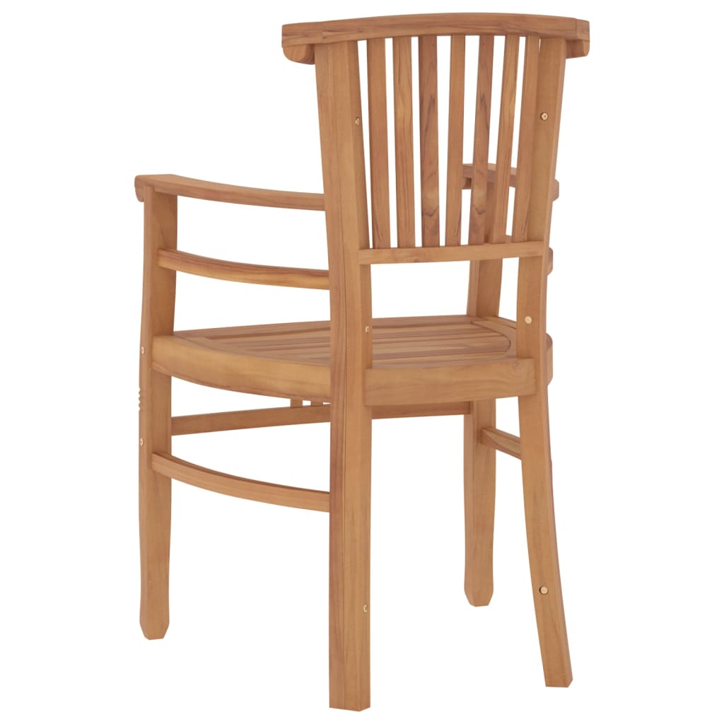 vidaXL 5-tlg. Garten-Essgruppe Massivholz Teak