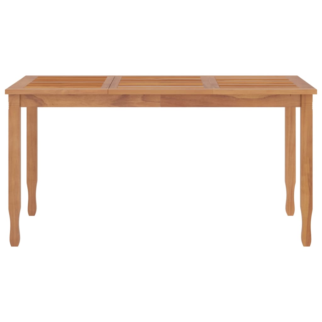 vidaXL 5-tlg. Garten-Essgruppe Massivholz Teak