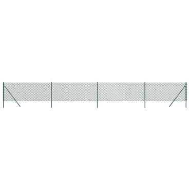 vidaXL Clôture à mailles soudées vert 1x10 m