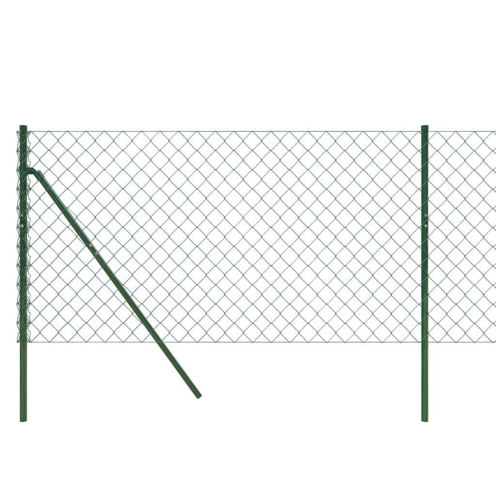 vidaXL Clôture à mailles soudées vert 1x10 m