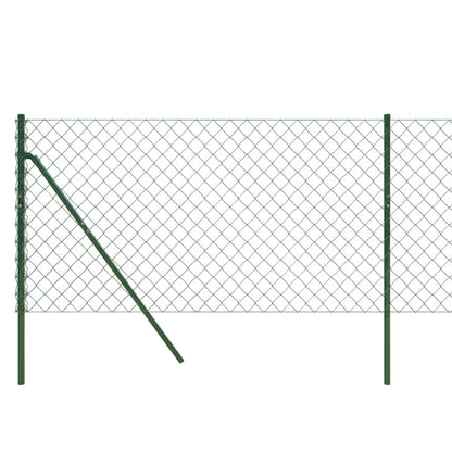 vidaXL Clôture à mailles soudées vert 1x10 m