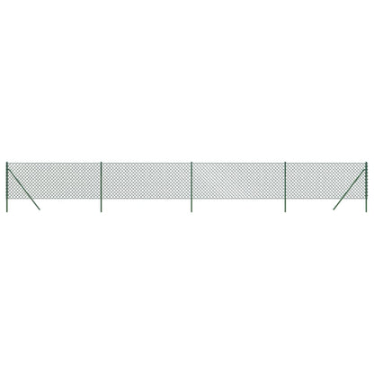 vidaXL Clôture à mailles vert 1,1x10 m