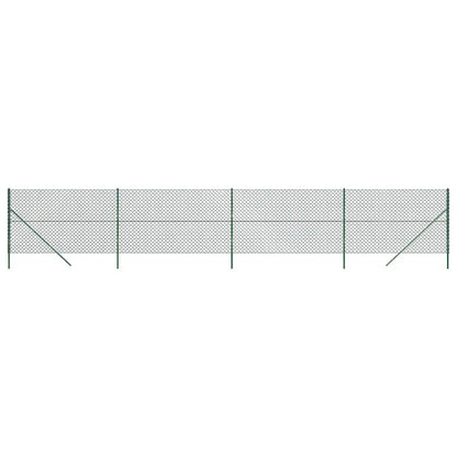 vidaXL Clôture à mailles losangées Vert 1,4x10 m