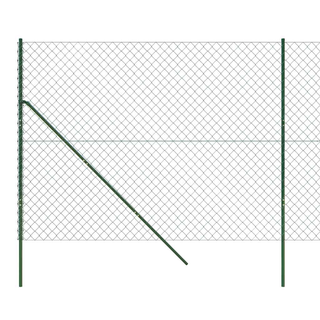 vidaXL Clôture à mailles losangées Vert 1,4x10 m