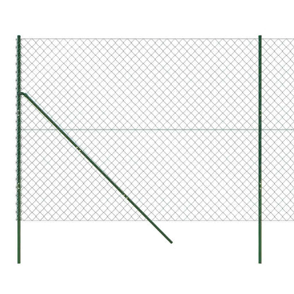vidaXL Clôture à mailles losangées Vert 1,4x10 m