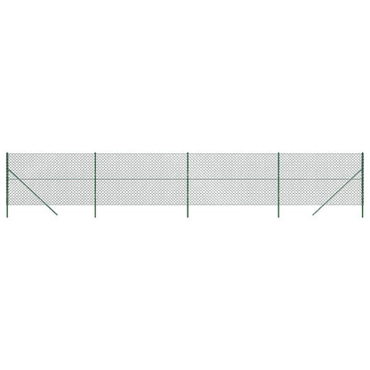 vidaXL Clôture grillagée verte 1,6x10 m