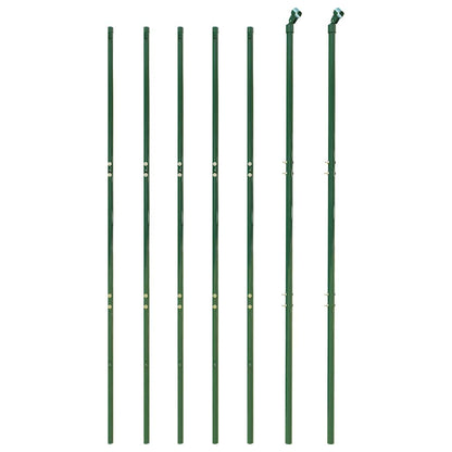 vidaXL Clôture grillagée verte 1,6x10 m