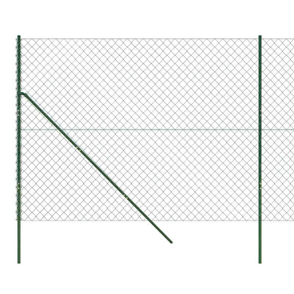 vidaXL Clôture grillagée verte 1,6x10 m