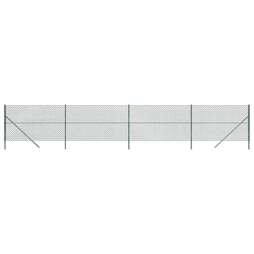 vidaXL Maschendrahtzaun Grün 2,2x10 m
