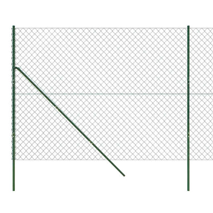 vidaXL Maschendrahtzaun Grün 2,2x10 m