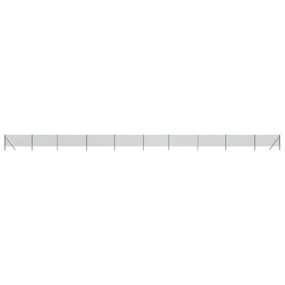 vidaXL Maschendrahtzaun Grün 0,8x25 m